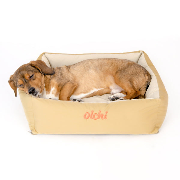 Olchi WaterProof Square Bed Beige