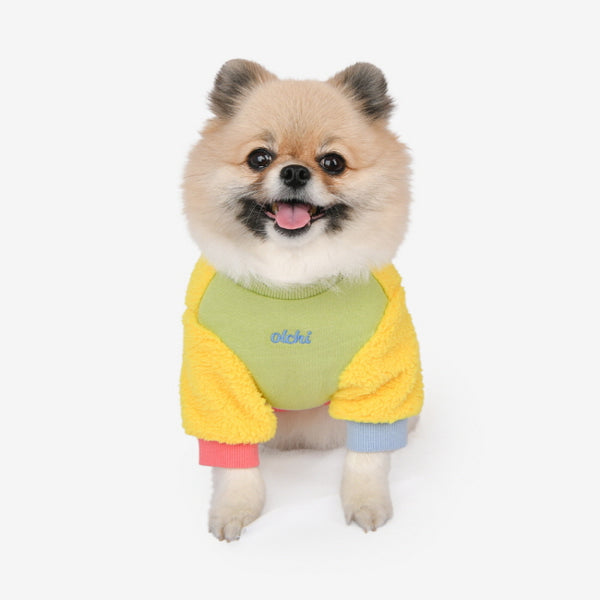 Olchi Friends Fur Round Yellow