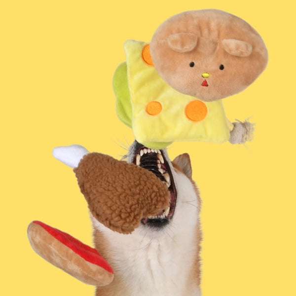 Olchi Five Dogs Burger Toy Pet Toy