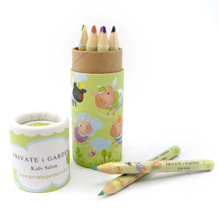 Private i Garden Color Pencil Drawings Wooden Color Pencil Set (12 Colors)