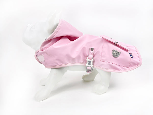 Sydney & Co Dog Raincoat (Pink)