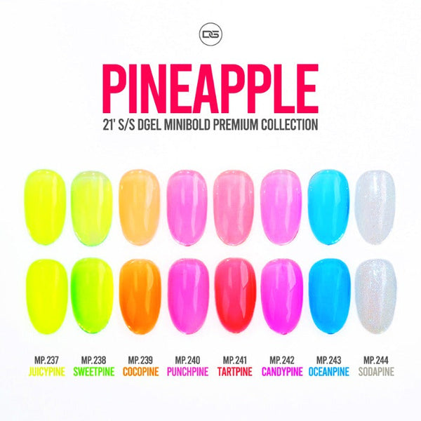 Dgel Pineapple Collection (semi-transparent fluorescent color)