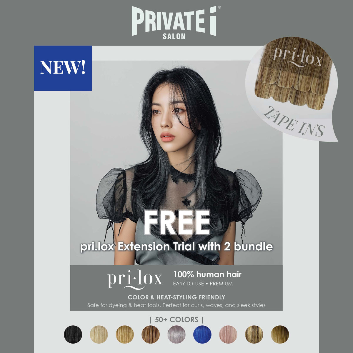 Free Prilox Hair Extension (2 Bundles) for haircut service