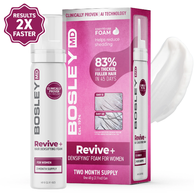BosleyMD Women's Revive+Desifying Foam 防脫髮泡沫 (女士配方) 60ml