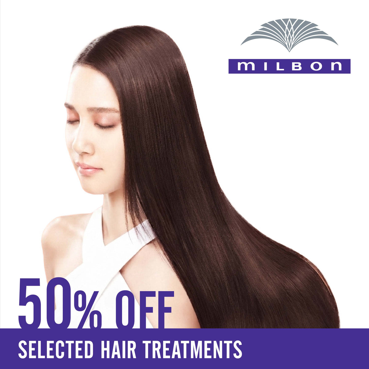 50% off on GLOBAL MILBON Professional Haircare Treatments