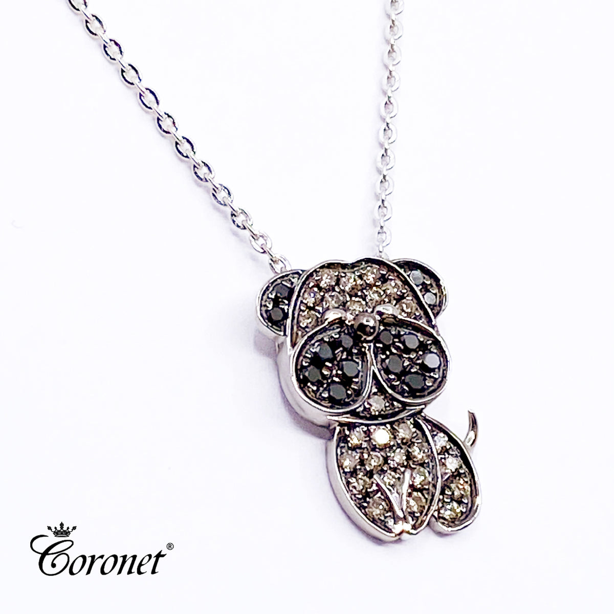 DIAMOND PUG PENDANT with Chain