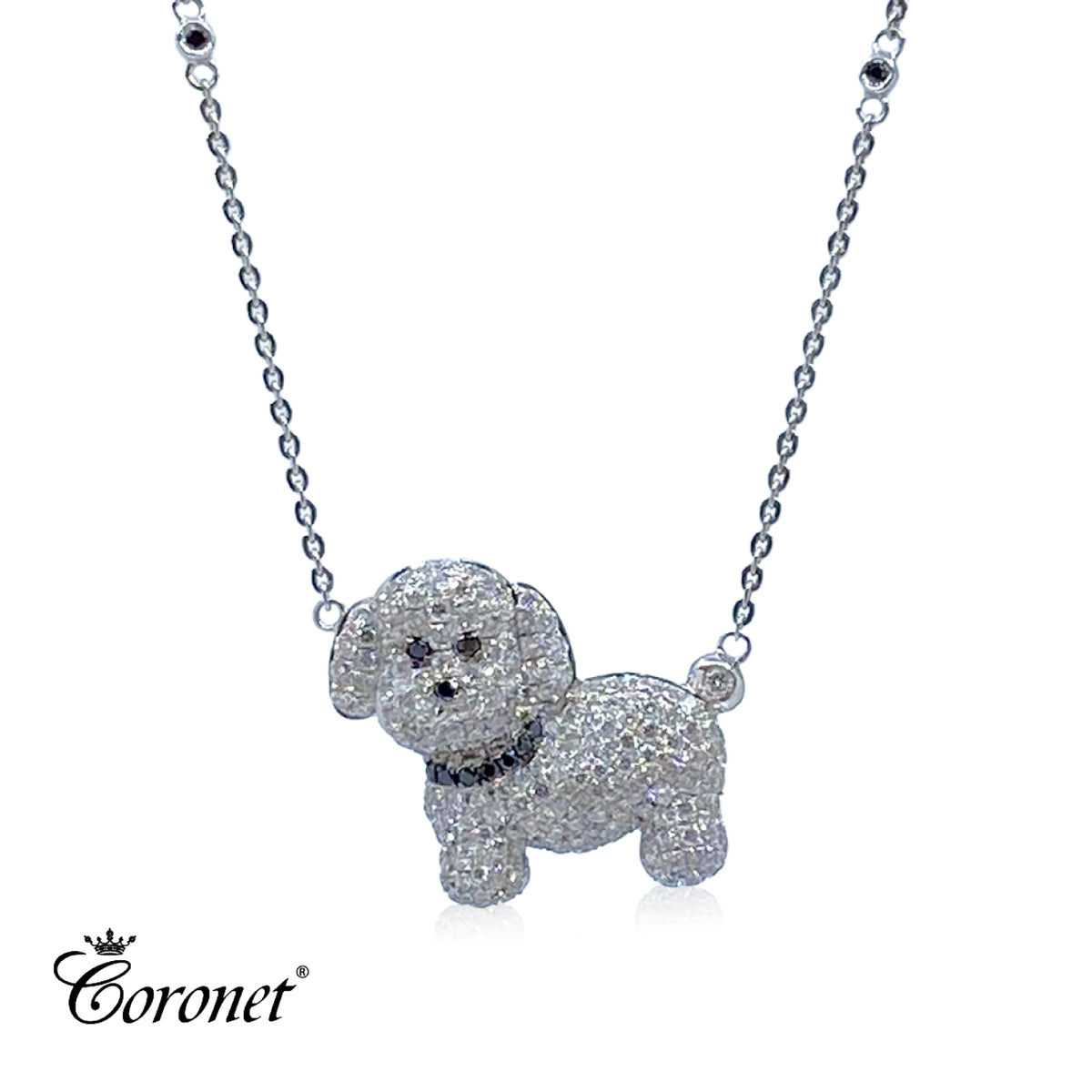 DIAMOND DOG PENDANT with Chain