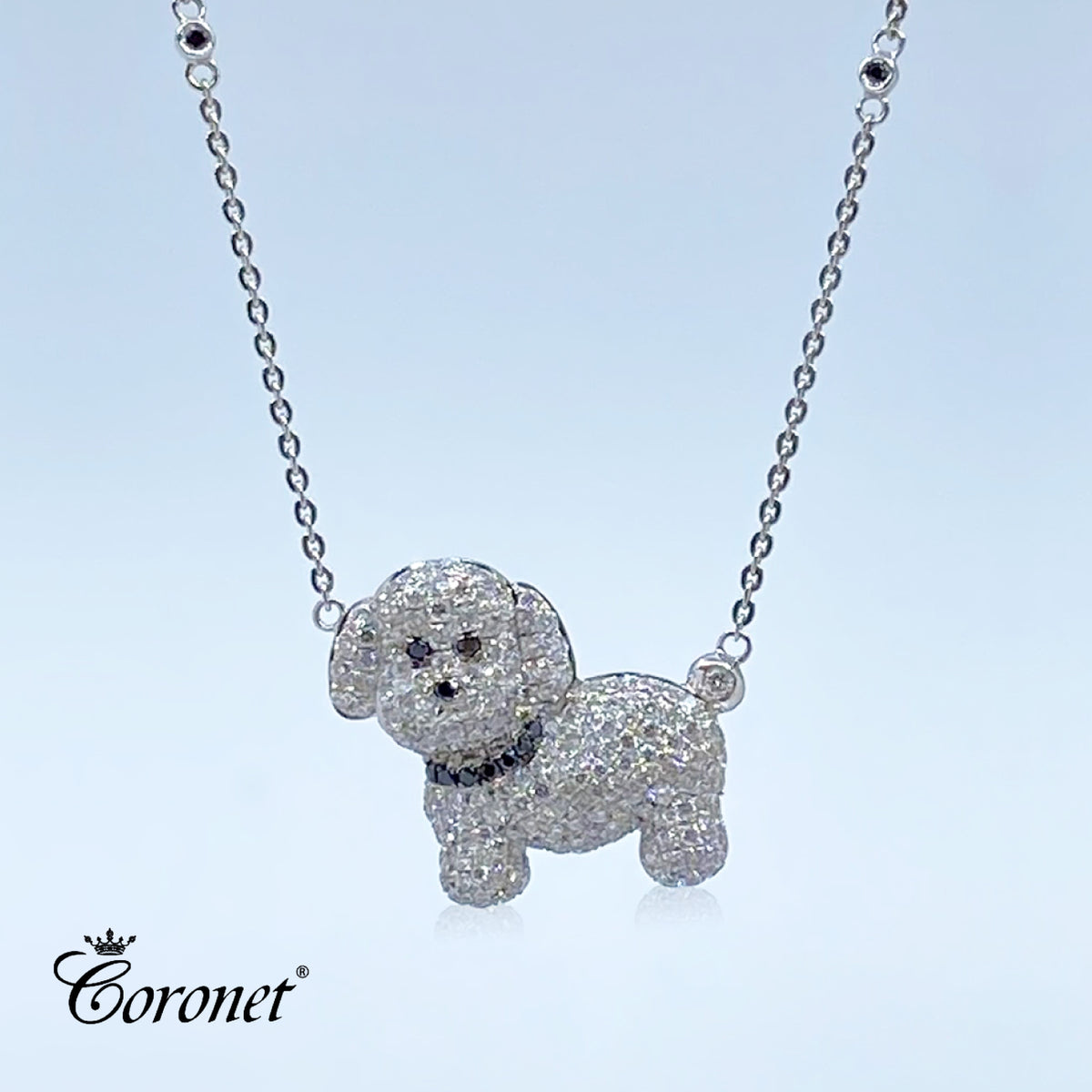 DIAMOND DOG PENDANT with Chain