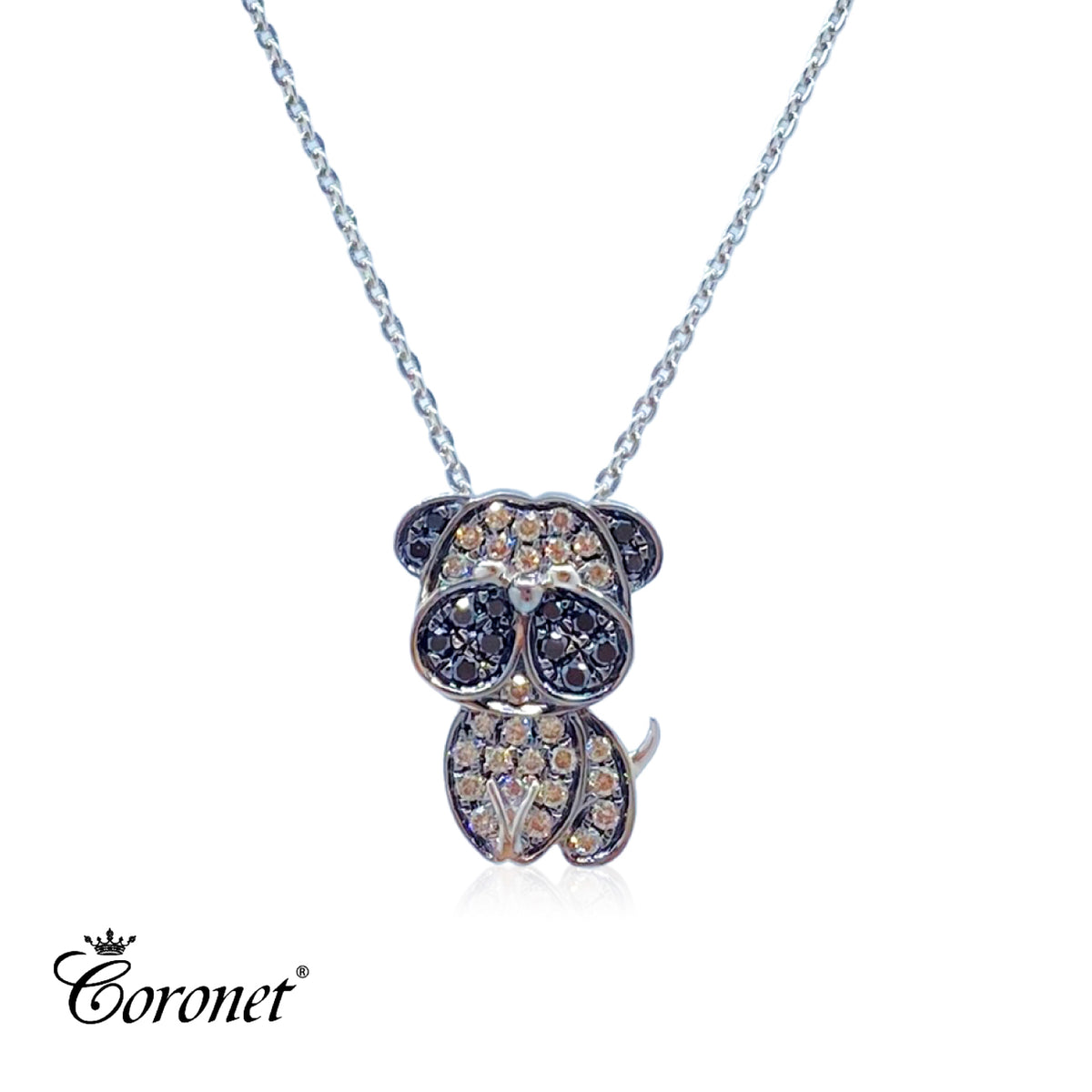 DIAMOND PUG PENDANT with Chain