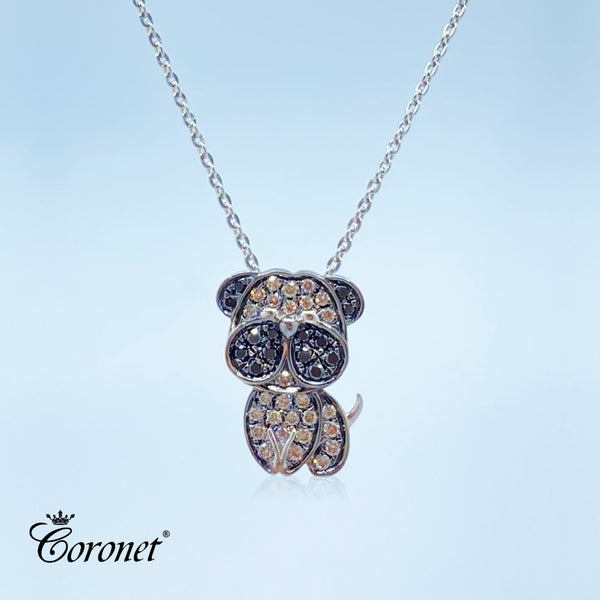 DIAMOND PUG PENDANT with Chain