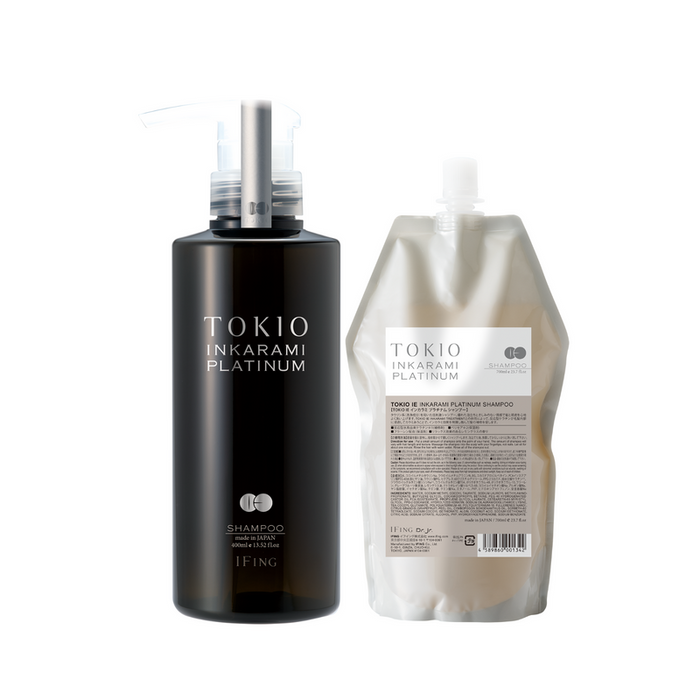 TOKIO IE INKARAMI Platinum Shampoo 洗髮水 400ml & Refill 補充裝 700ml