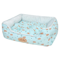 Olchi Bear Square Bed Mint