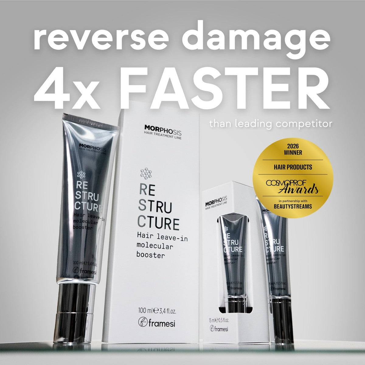 Framesi Morphosis Restructure Hair Leave-In Molecular Booster 100ml / 15ml