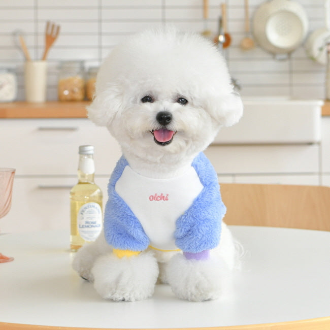 Olchi Friends Fur Round Blue