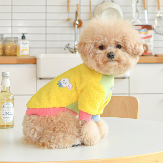 Olchi Friends Fur Round Yellow