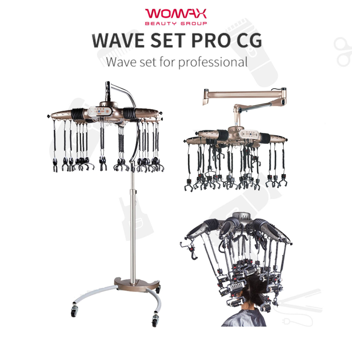 Womax ZERO-GRA WAVE Setting Perm Machine (Stand Type)