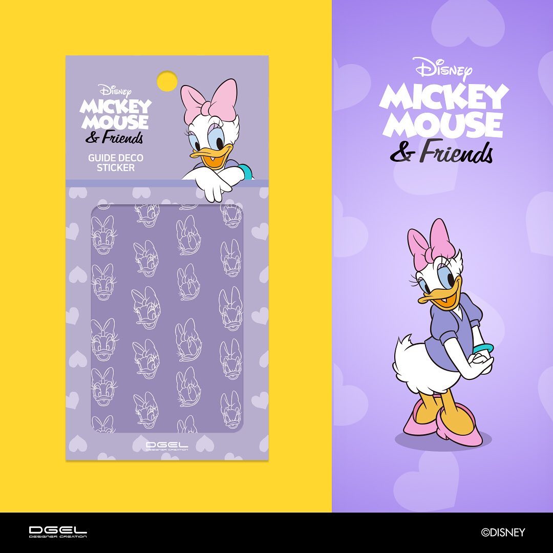 Dgel Daisy Duck Disney Guide Deco Sticker 黛西鴨迪士尼美甲彩繪貼紙