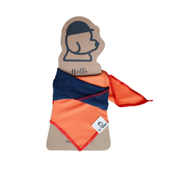 St. Bark Bandana - 狗狗領巾 (藍莓藍米與開心橙)