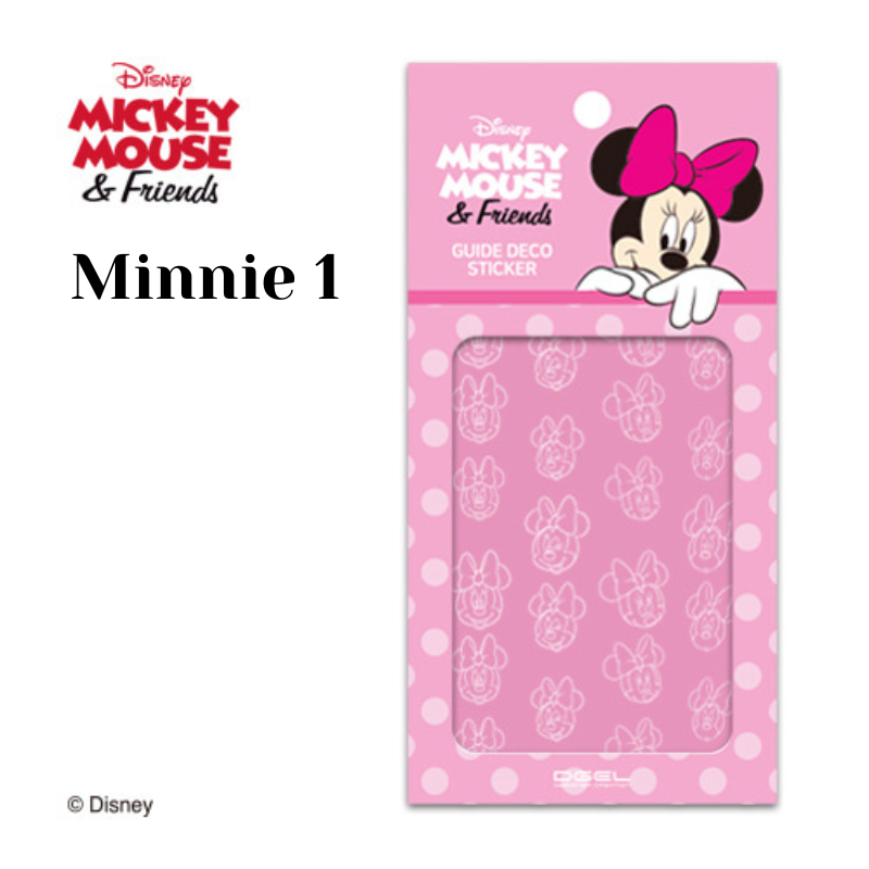 Dgel Minnie 1 Disney Guide Deco Sticker Minnie 1 迪士尼美甲彩繪貼紙
