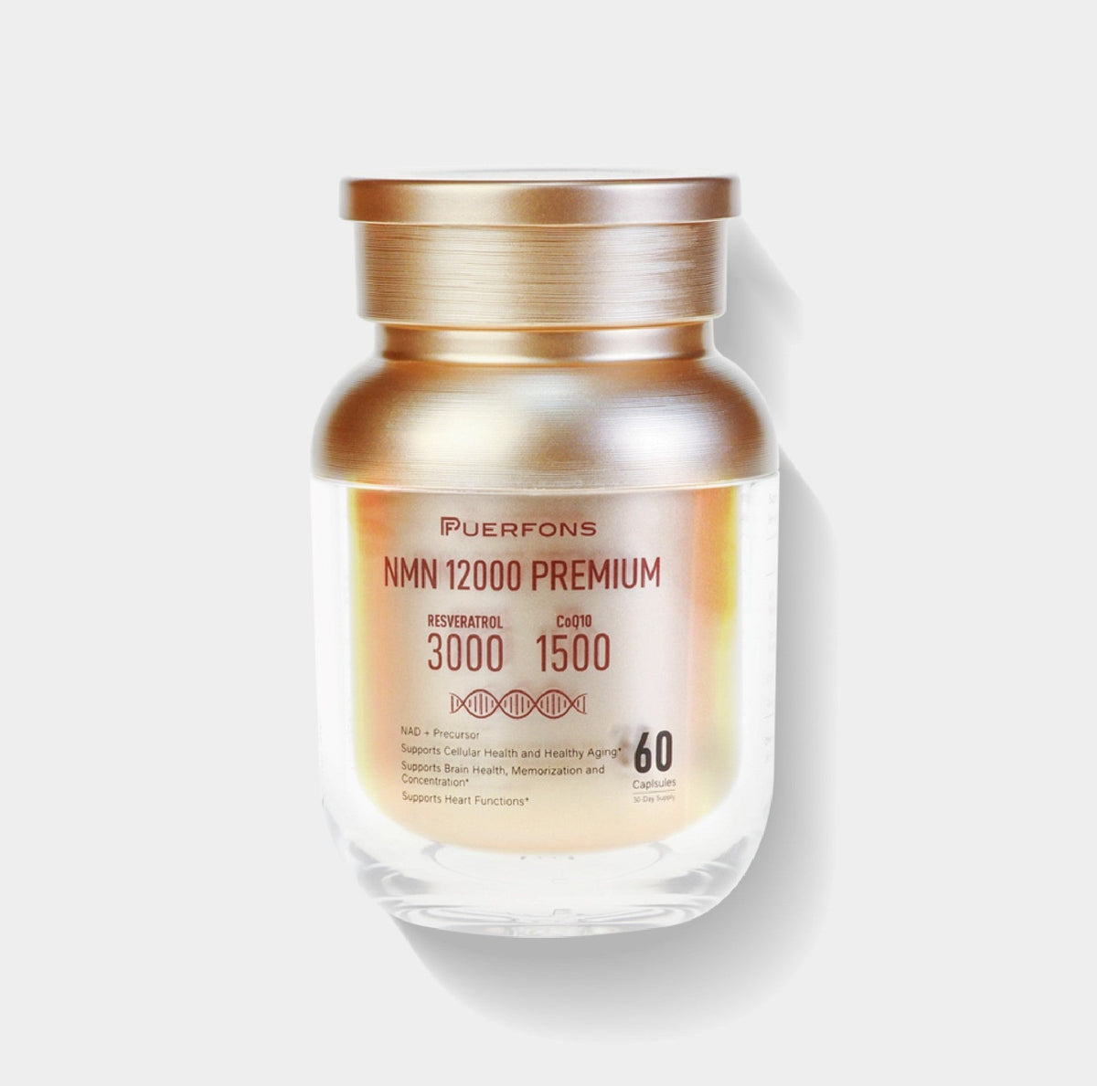 Puerfons NMN12000 Premium 抗衰老膠囊 (每盒60粒)